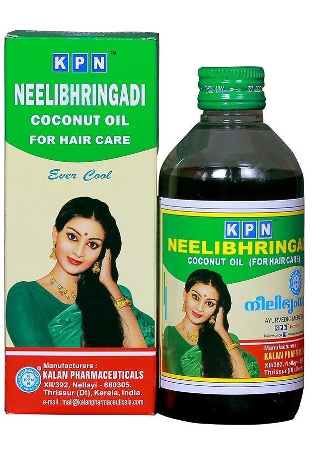 Neelibhringadi - 200ml Neelibhringadi Hair Oil Hair Loss uses amla indigo brahmi coconut by KPN - Image 1