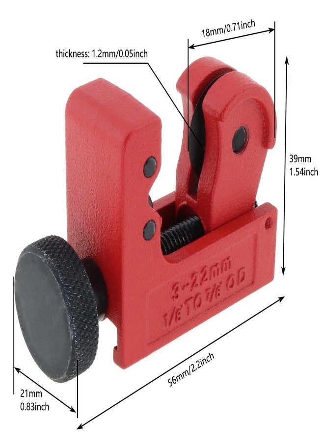 LUORNG Mini Arrow Cutter 3-22mm Archery Pipe Tube Cutting Carbon Wood Shaft Off Saw Tool, Red - Image 3