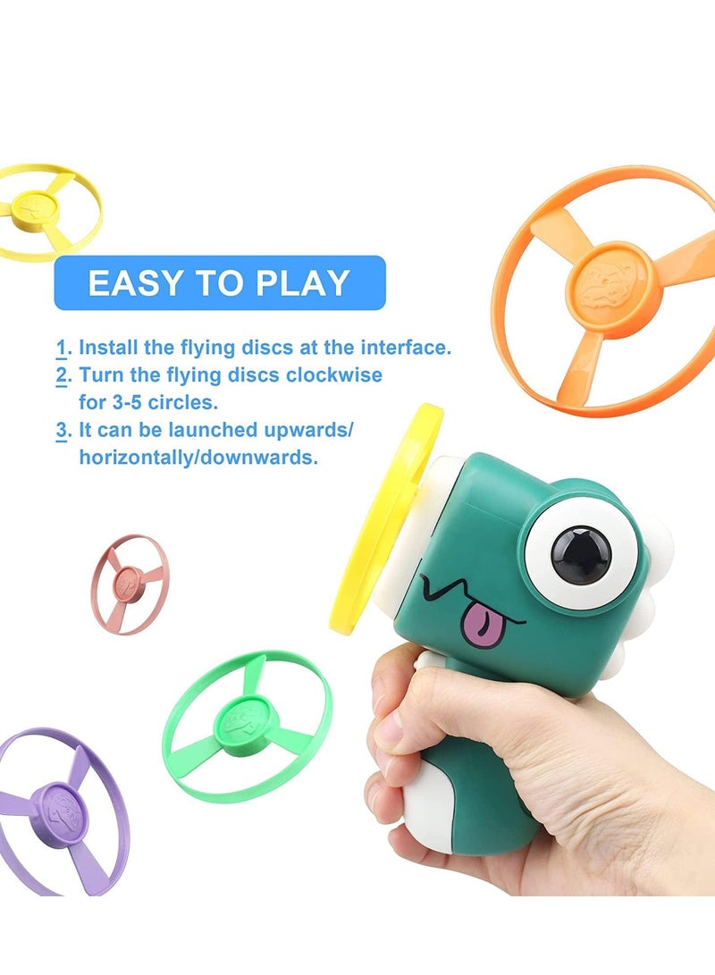 Zikra Flying Toy Discs Launcher For Kid Outdoor  Toys Backyard Games And Activities Children Family Indoor Girls Boys Birthday Gift Ages 3-12 - Image 3