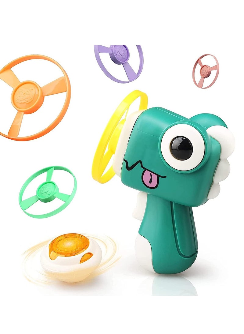 Zikra Flying Toy Discs Launcher For Kid Outdoor  Toys Backyard Games And Activities Children Family Indoor Girls Boys Birthday Gift Ages 3-12 - Image 1