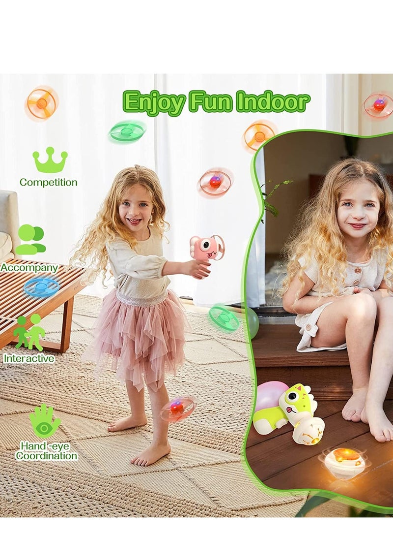 Zikra Flying Toy Discs Launcher For Kid Outdoor  Toys Backyard Games And Activities Children Family Indoor Girls Boys Birthday Gift Ages 3-12 - Image 4