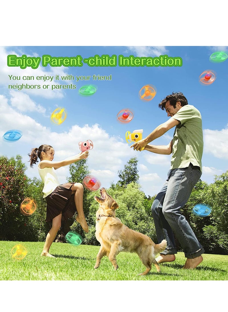 Zikra Flying Toy Discs Launcher For Kid Outdoor  Toys Backyard Games And Activities Children Family Indoor Girls Boys Birthday Gift Ages 3-12 - Image 5