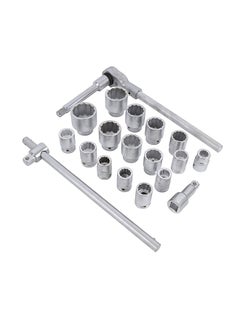 LAWAZIM Socket Ratchet Wrench Set -19 Piece Automotive Repair Tool Kit with Ratchet, Impact Sockets, Extension Rods and Storage Case - Compact Multi-Size Mechanic Tools for Car and Truck Maintenance  - Image 5