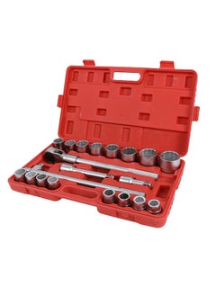 LAWAZIM Socket Ratchet Wrench Set -19 Piece Automotive Repair Tool Kit with Ratchet, Impact Sockets, Extension Rods and Storage Case - Compact Multi-Size Mechanic Tools for Car and Truck Maintenance  - Image 2