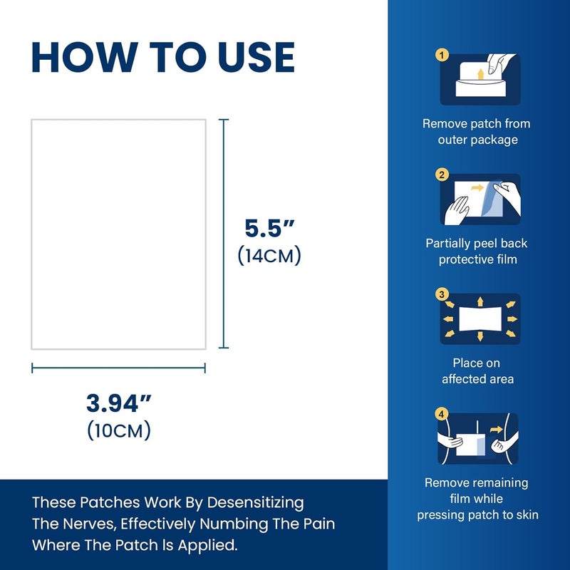 Sumifun لصقات جل تخفيف الألم 4 ليدوكائين من سومي فون - 29 لصقة - Image 5