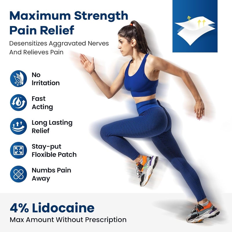 Sumifun لصقات جل تخفيف الألم 4 ليدوكائين من سومي فون - 29 لصقة - Image 2