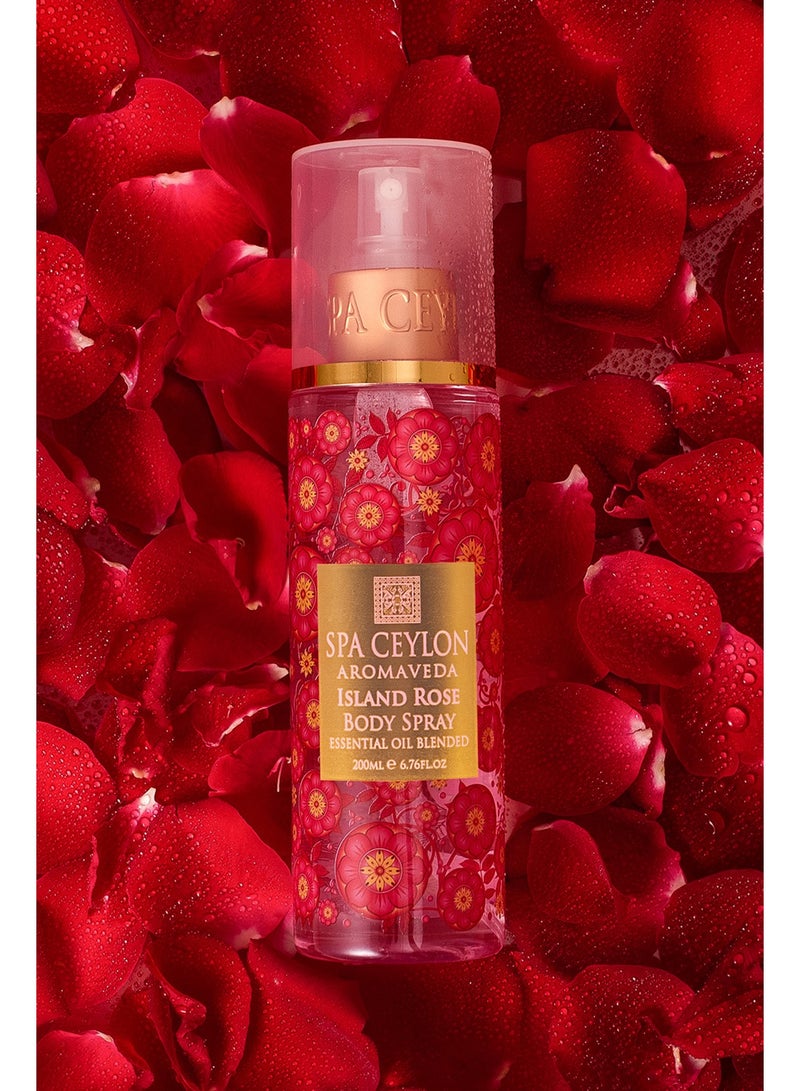 spa ceylon بخاخ الجسم جزيرة الورد - عطر زهري عطرى للنساء | بخاخ عطر منعش مع زيت الورد الجيرانيوم - Image 2