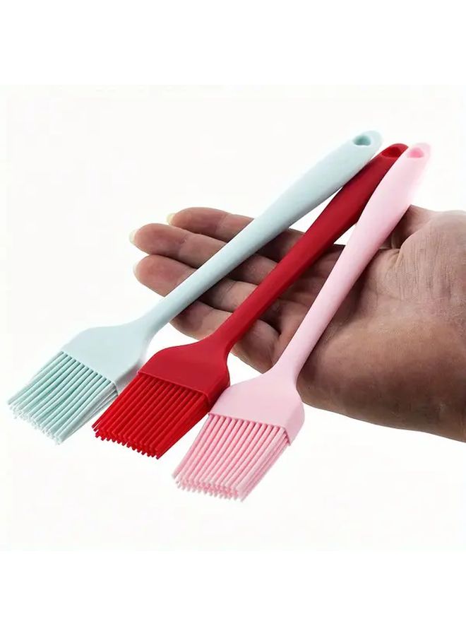 1pc Heavy Duty Silicone BBQ Grill Brush with Ergonomic Handle in Pink Heat Resistant Non Stick Safe Dishwasher Safe Long Lasting Baking Cooking Brush for Grilling Ovens Stoves Frying Pans Silicone Bristles Ergonomic Grip - Image 5