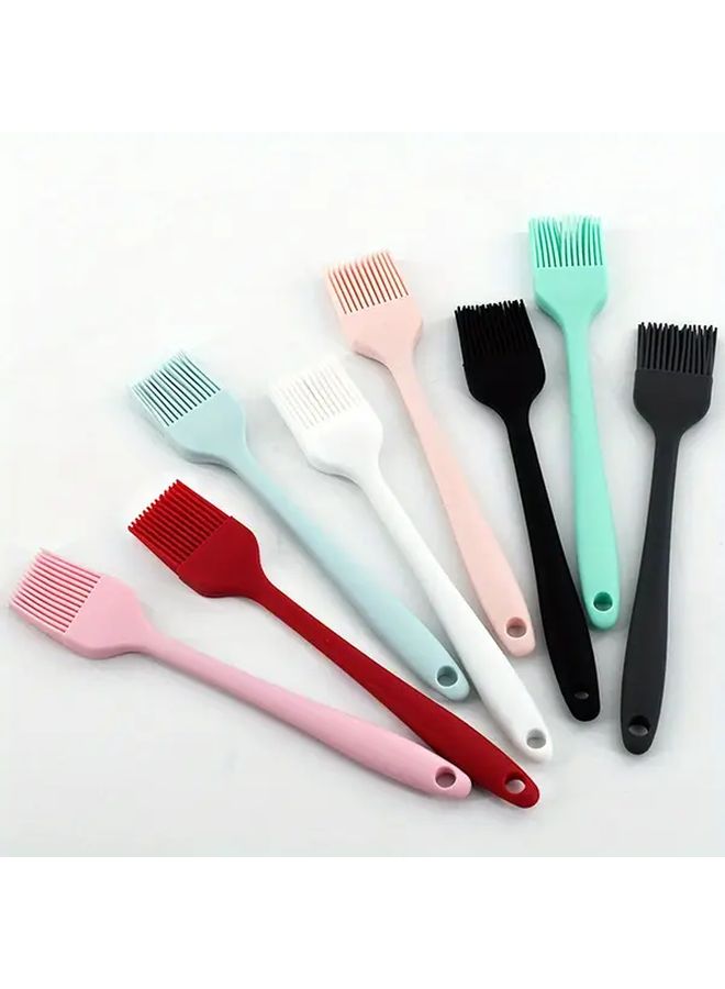 1pc Heavy Duty Silicone BBQ Grill Brush with Ergonomic Handle in Pink Heat Resistant Non Stick Safe Dishwasher Safe Long Lasting Baking Cooking Brush for Grilling Ovens Stoves Frying Pans Silicone Bristles Ergonomic Grip - Image 4
