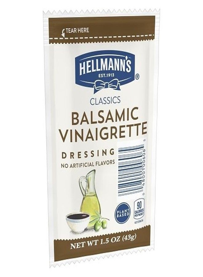 Hellmann's Classics Balsamic Vinaigrette Salad Dressing Portion Control Sachets Gluten Free, No Artificial Flavors or High Fructose Corn Syrup, Colors from Natural Sources, 1.5 oz, Pack of 102 - Image 2