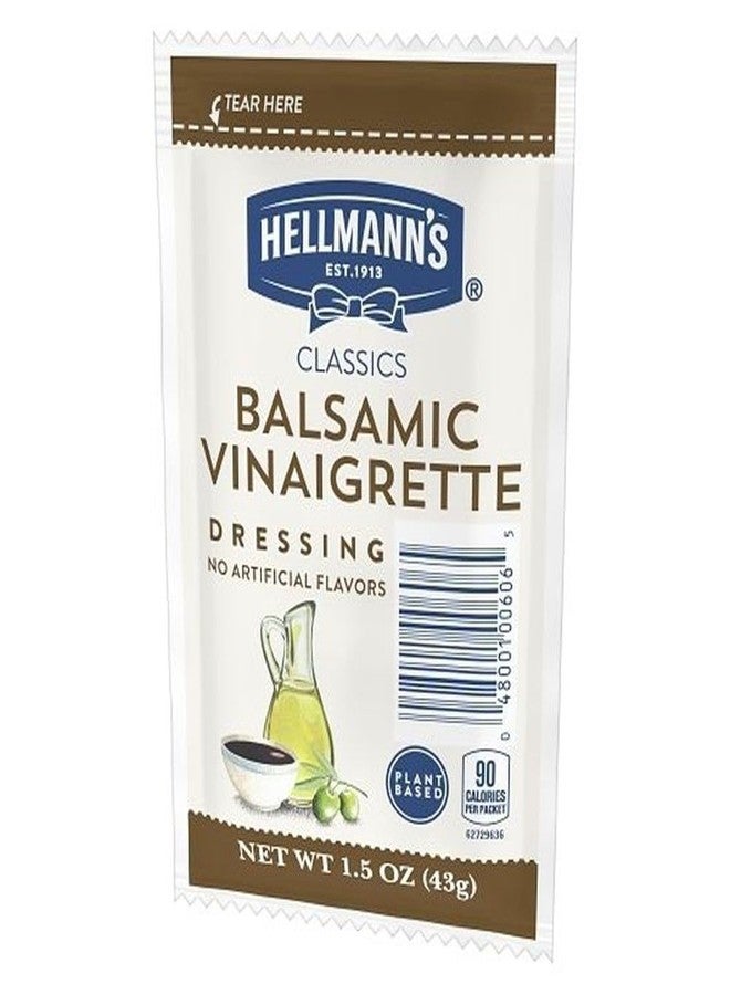 Hellmann's Classics Balsamic Vinaigrette Salad Dressing Portion Control Sachets Gluten Free, No Artificial Flavors or High Fructose Corn Syrup, Colors from Natural Sources, 1.5 oz, Pack of 102 - Image 3