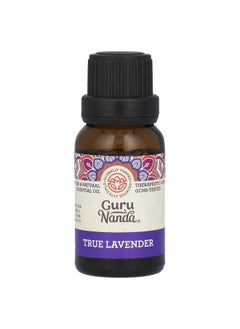 GuruNanda GuruNanda, 100% Pure & Natural Essential Oil, True Lavender, 0.5 fl oz (15 ml)  - Image 1