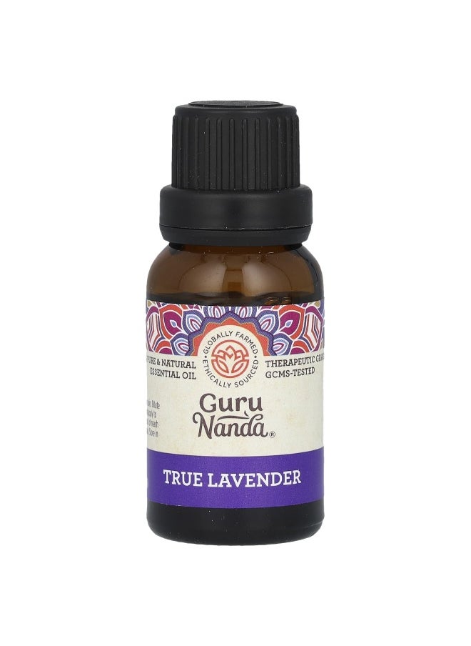 GuruNanda - GuruNanda, 100% Pure & Natural Essential Oil, True Lavender, 0.5 fl oz (15 ml) - Image 1