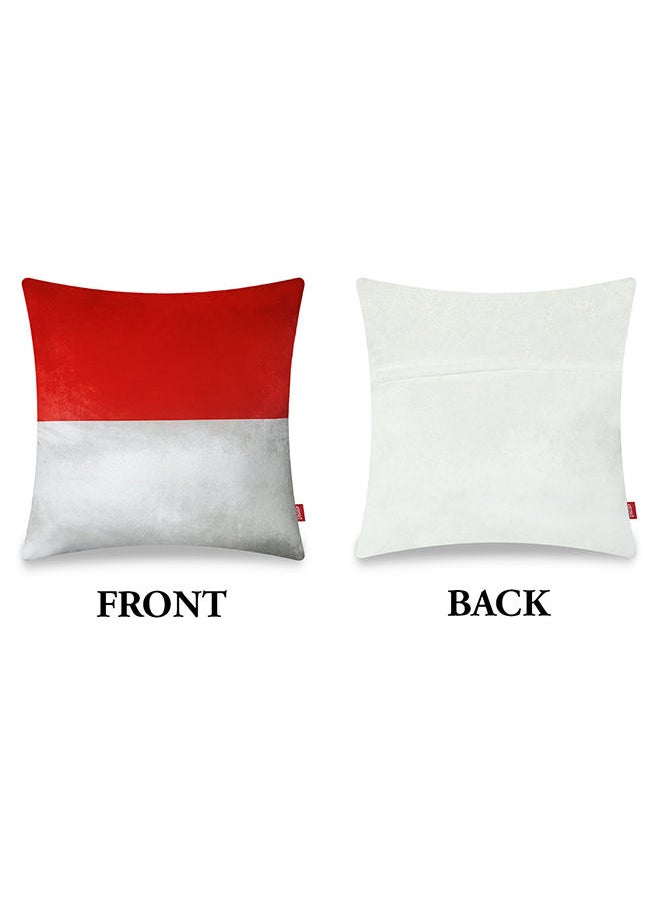 Vellato - World Cup 2022 Home Decor Velvet Cushion Cover Poland Decorative Velvet Pillow Home Decor Wysada 45 x 45 CM - Image 1