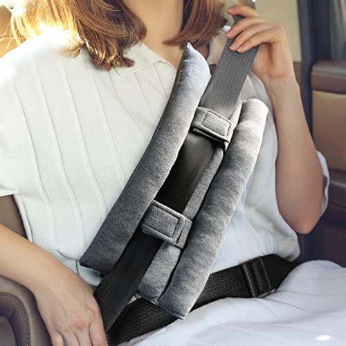 FRESHME Car Seat Belt Pillow - 100% Cotton Soft Mastectomy Recovery Seatbelt Cover Cushion for After Heart Surgery, Breast Cancer Recovery Patient Care - Image 1