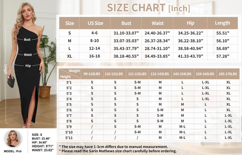 Sarin Mathews Womens One Shoulder Long Formal Dress Sexy Summer Sleeveless Bodycon Ruched Wrap Split Cocktail Dresses Black L - Image 5