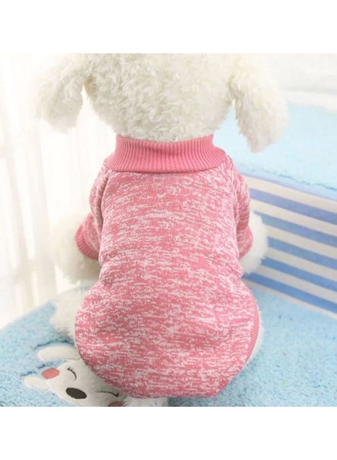 Generic Casual Winter Sweater With Hoodie Pink XXL  - Image 4