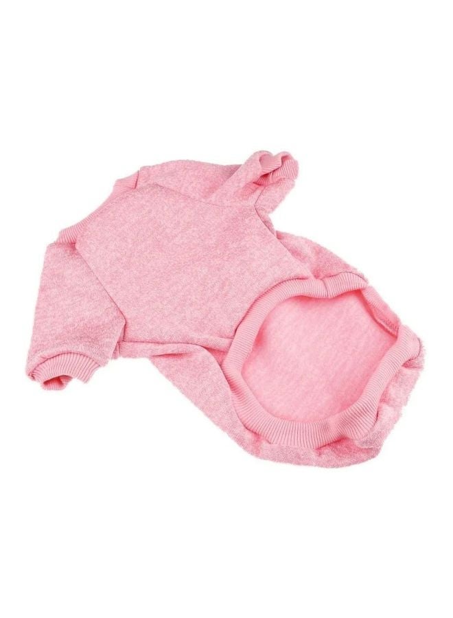 Generic Casual Winter Sweater With Hoodie Pink XXL  - Image 2