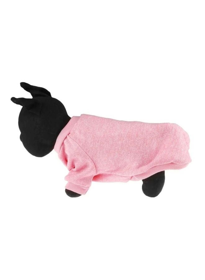 Generic Casual Winter Sweater With Hoodie Pink XXL  - Image 5