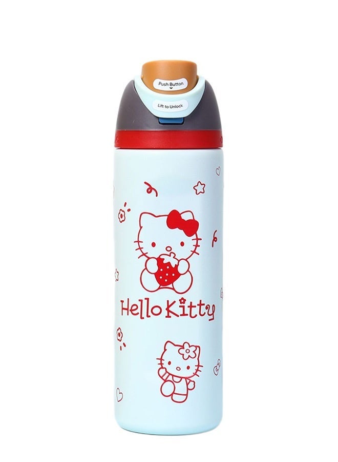 AACHEN 24oz Owala x Hello Kitty Pink White Quartz Water Bottle Limited Edition - Image 1