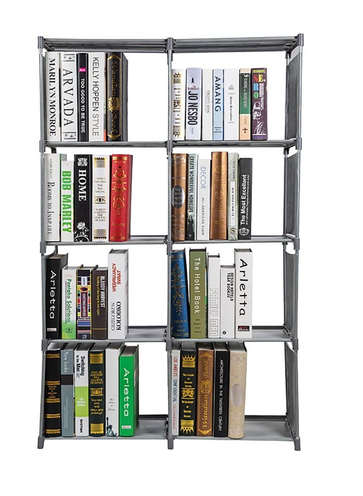 شاربدو رف كتب مزدوج الصف ثمانية الإطار - Image 3