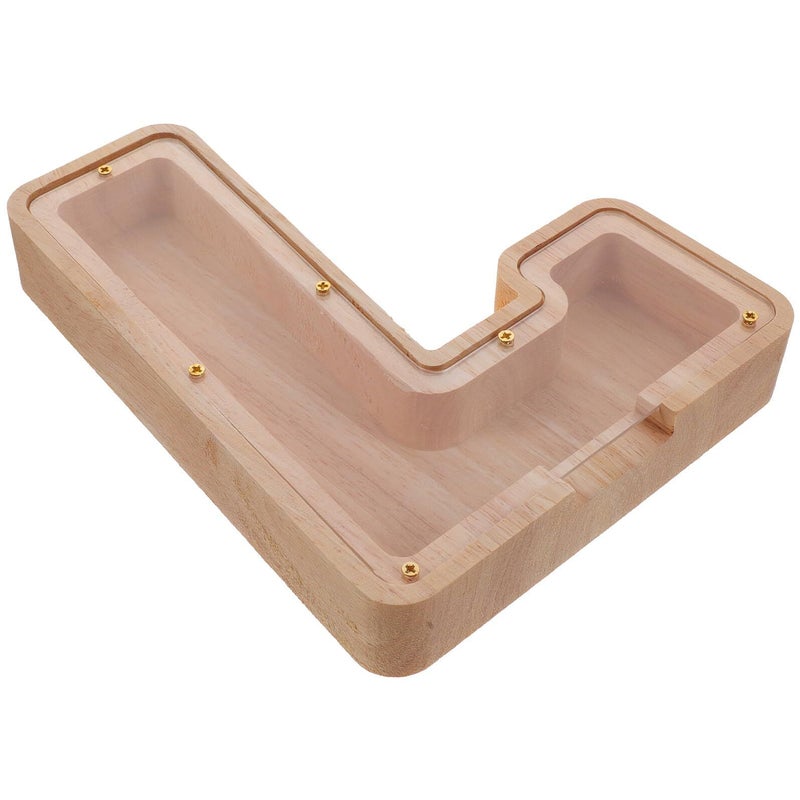 Wooden Piggy Bank Desktop Coin Saving Box Unbreakable Money Jar for Boys - Image 2