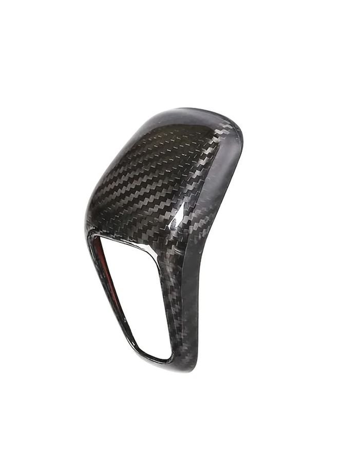 Carbon Fiber Gear Shift Knob Cover For Porsche Cayenne 2018 2022 - Image 5