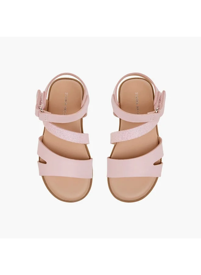 فلورا بيلا من شو إكسبرس صنادل بناتي بشريط وإغلاق لاصق