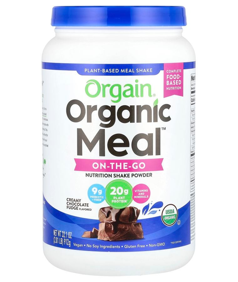 Organic Meal™ On-The-Go Nutrition Plant-Based Shake Powder Creamy Chocolate Fudge 2.01 lb (912 g)
