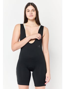 Adidas Women Sportswear Fit Sleeveless Cycling Leotard, Black  - Image 1