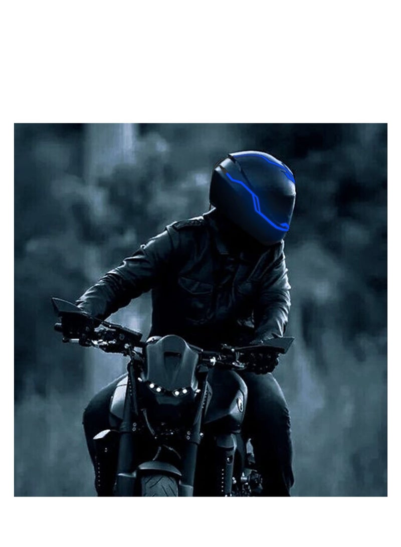 Loquat Motorcycle Helmet Light, 3 Modes Driving EL Light Strips, Helmet Light Strip, Night Riding Signal Light Decoration Kit, Safety Alert Function, No Heat u0026 No UV Rays, Suitable for Most Helmets - Image 5