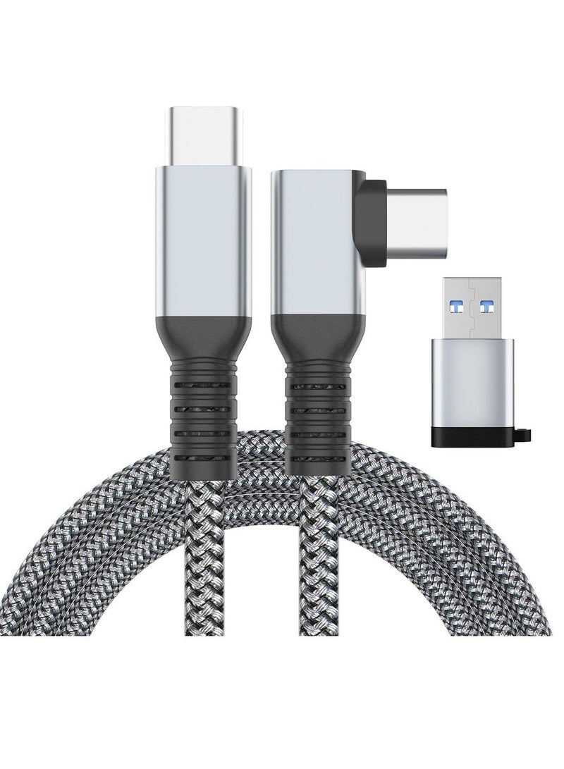 Link Cable 16FT VR Cable Compatible With Meta Oculus /Quest 3/Pro Pico Nylon Braided Accessories And Gaming PC Steam VR USB 3.0 Data Transfer Type C Cable  - Image 1