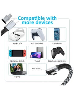 Generic Link Cable 16FT VR Cable Compatible With Meta Oculus /Quest 3/Pro Pico Nylon Braided Accessories And Gaming PC Steam VR USB 3.0 Data Transfer Type C Cable  - Image 4