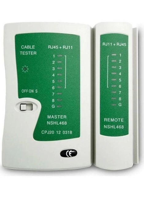 Yastech Cable Tester Cable Tester RJ11 RJ12 RJ45 Cat5 Cat6  - Image 1