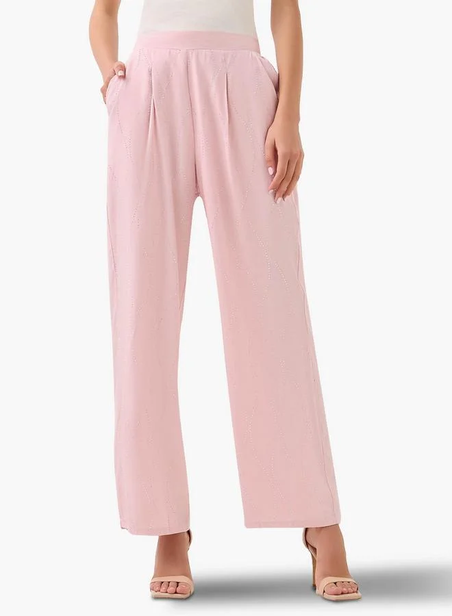 سبلاش فيڤ Wide-Leg Embellished Trousers