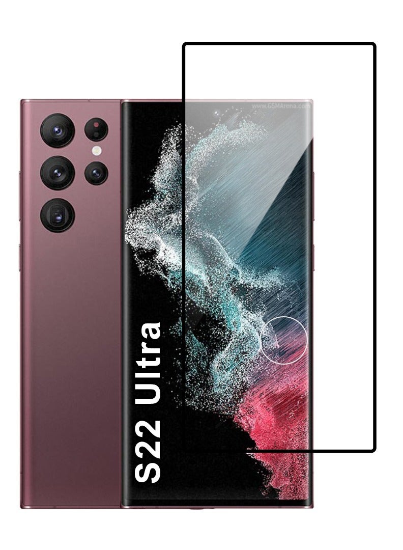 Case Up Screen Protector For Samsung Galaxy S22 Ultra 9H Hardness Tempered Glass Film, Bubble Free Easy Installation, Full Coverage, Anti Scratch And Touch Sensitive - Image 1