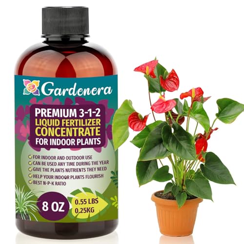 GARDENERA Premium 3-1-2 All Purpose Liquid Fertilizer Consentrate for All Indoor Plants & Flowers - Promotes Biomass Growth and Vibrant Leaf Color - 8oz Bottle - Image 2