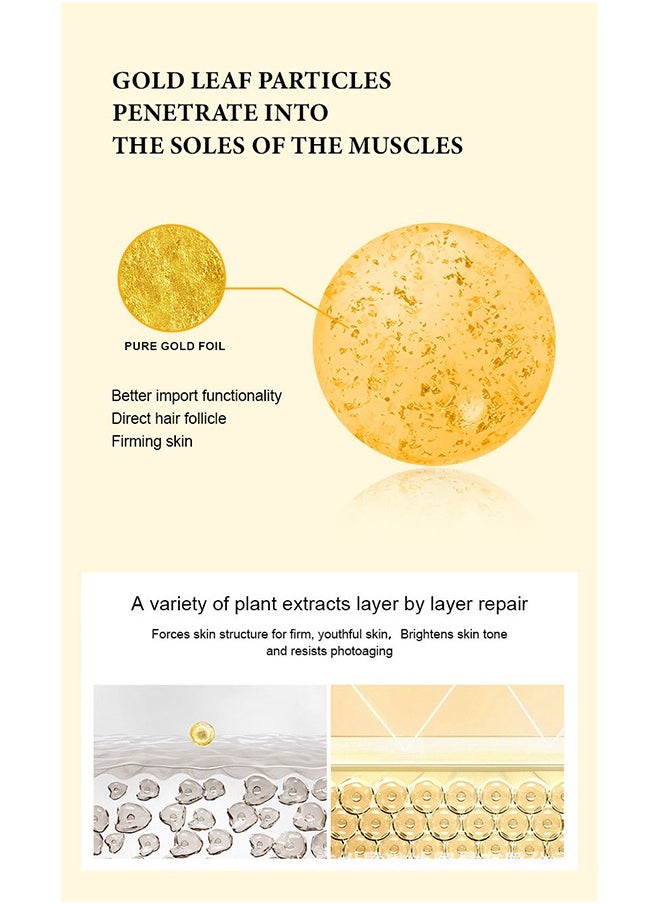 GREENKOU 24k Gold Essence Soap-Plant Handmade Gold Leaf Soap Deep Cleansing Skin Care Exfoliating 100  - Image 3