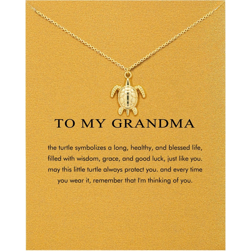 Baydurcan Grandma Birthday Gifts - Sea Turtle Necklace Gifts for Grandma Nana Gigi Gifts Christmas Birthday Mother's Day Gift - Image 1