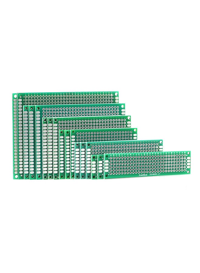 NIBEMINENT 17-Piece Double Sided PCB Board Prototype Kit Green  - Image 2