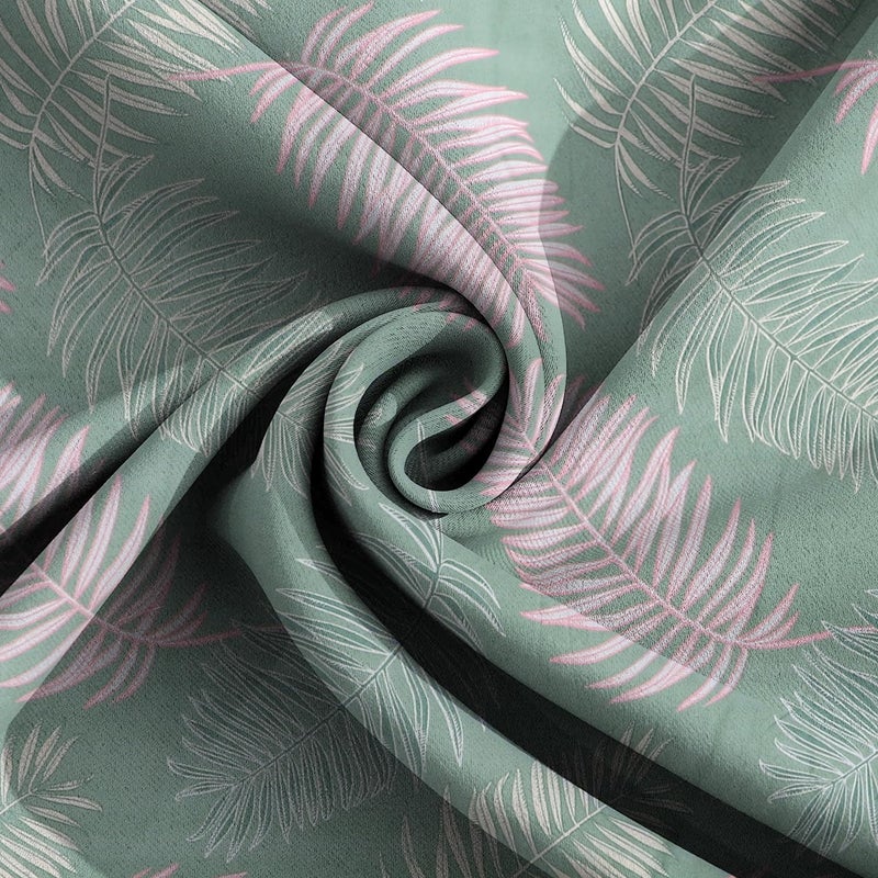 Modefe Green Microfiber Flat Wrinklefree Printed Double Bedsheet with 2 Pillowcovers (90x100 Inch) - Image 4