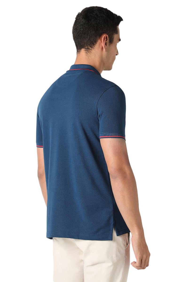 Van Heusen Men's Regular Fit Polo T-Shirt (VSKP517S011419_Nautical M) - Image 5