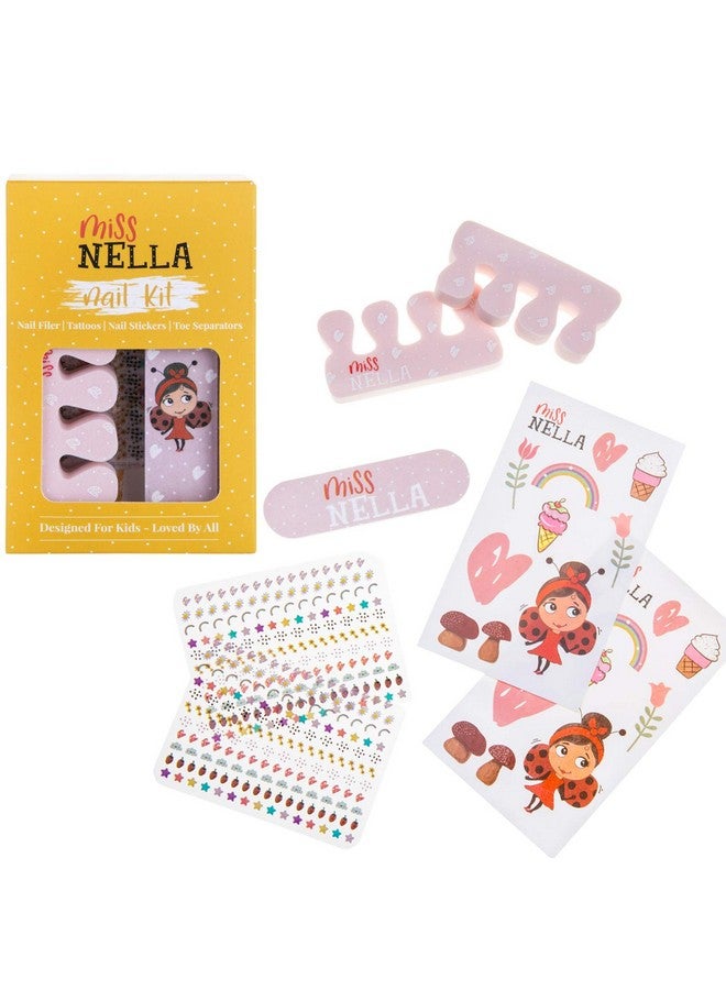 Miss NELLA Kids Bag Of Glamorous Picks Makeup & Nail Polish Set Safe And Fun Gift Hypoallergenic Dermatologically Tested Kid Friendly Non Toxic Cosmetic Bag Included Special Edition  - Image 4