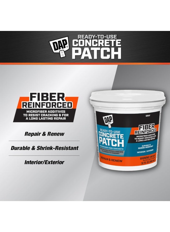 Dap Ready To Use Concrete Patch Interior & Exterior Gray 946 ML - Image 2