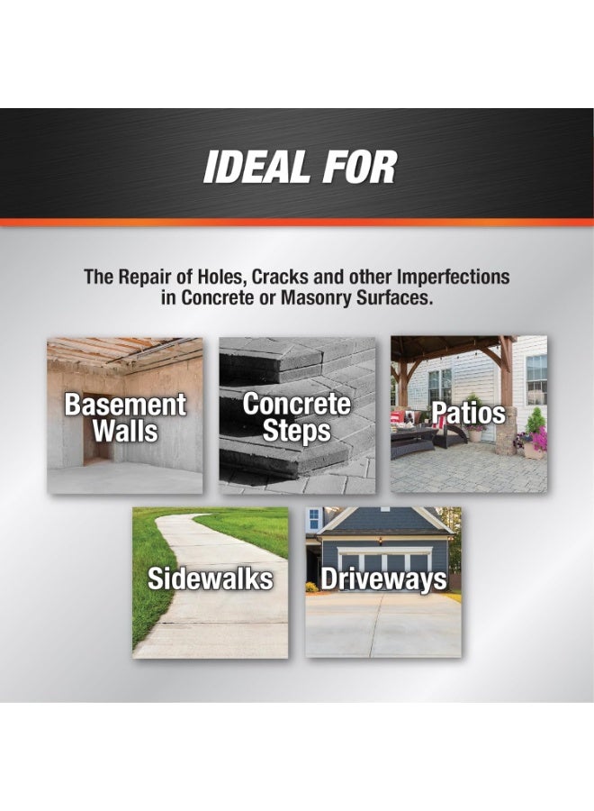 Dap Ready To Use Concrete Patch Interior & Exterior Gray 946 ML - Image 4