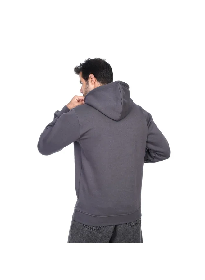 كوب سويت شيرت رجالي بغطاء رأس سادة بأكمام طويلة