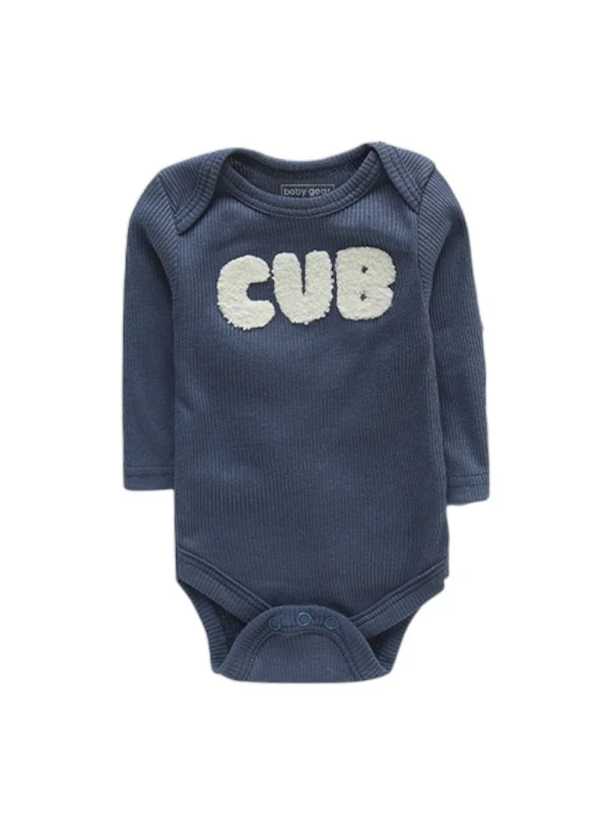 Bambimici Bambimici 3-Pack Pine Tree Print Long Sleeve Bodysuit