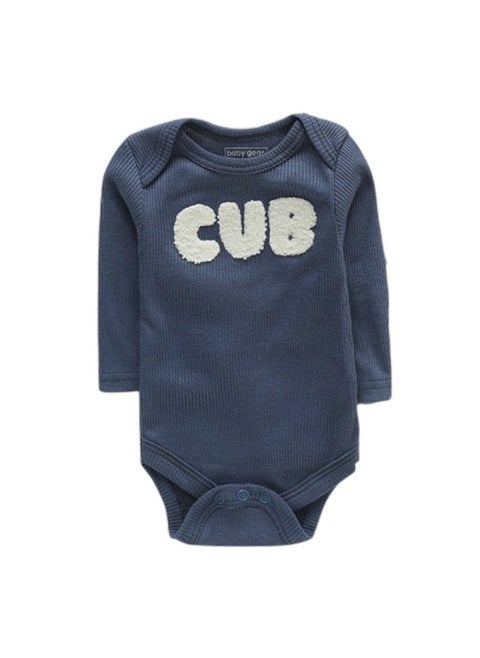Bambimici 3-Pack Pine Tree Print Long Sleeve Bodysuit