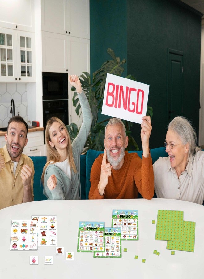 KFNER Easter Day Bingo Games - Bunny Bingo Card - 24 Players Bingo Game Set for Adult Family Friends Colleagues - School Classroom Indoor Outdoor Activities - Spring Party Favors Supplies -C02 - Image 4
