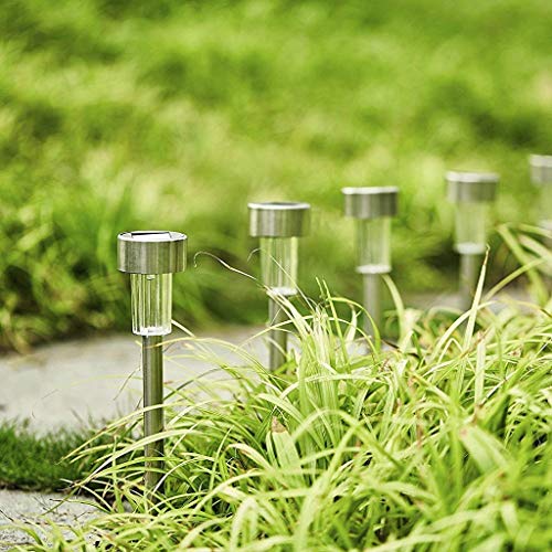 Quace Set of 10 Garden Solar Lights for Pathway Ambient Lighting Yellow LED… - Image 4